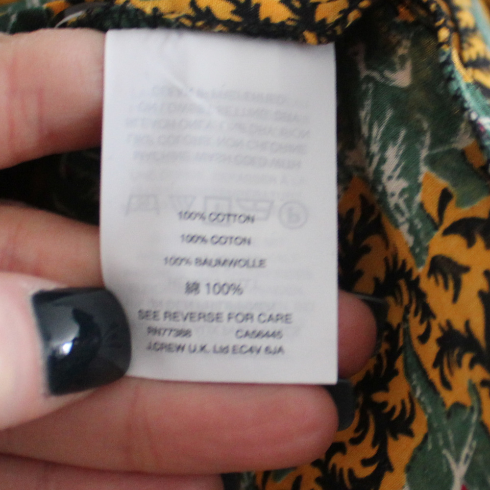 J. Crew Elephants Print Button Down Cold Shoulder - image 6